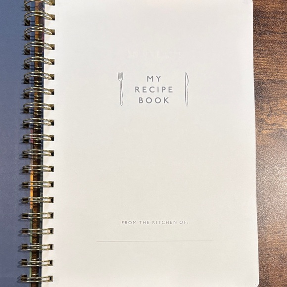 Blue Recipe Journal - Picture 4 of 5